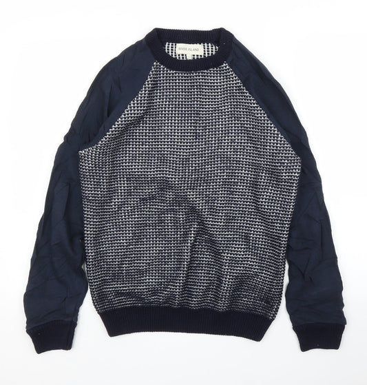 River Island Mens Blue   Pullover Jumper Size S
