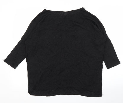 Womens UK Size S H&M Black Basic Blouse