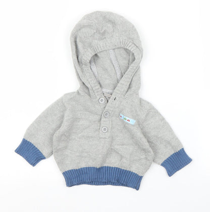 TU Boys Grey   Pullover Jumper Size 0-3 Months