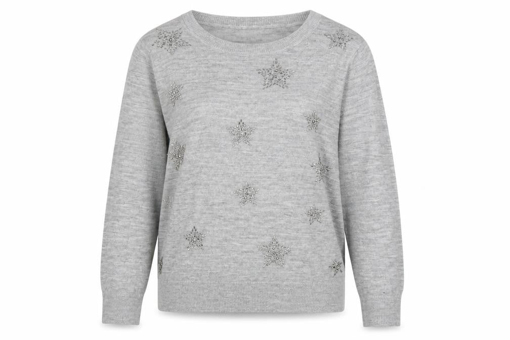 Womens UK Size M M&S Grey Pullover Jumper