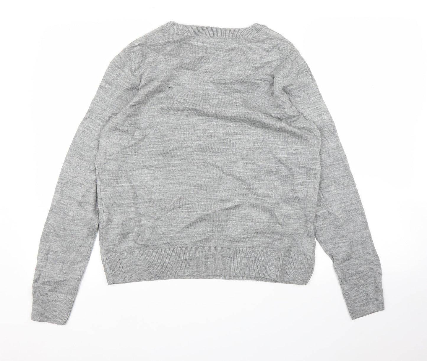 Womens UK Size M M&S Grey Pullover Jumper
