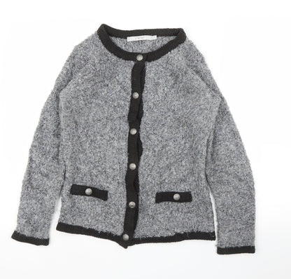 EWM Womens Grey   Cardigan Jumper Size S