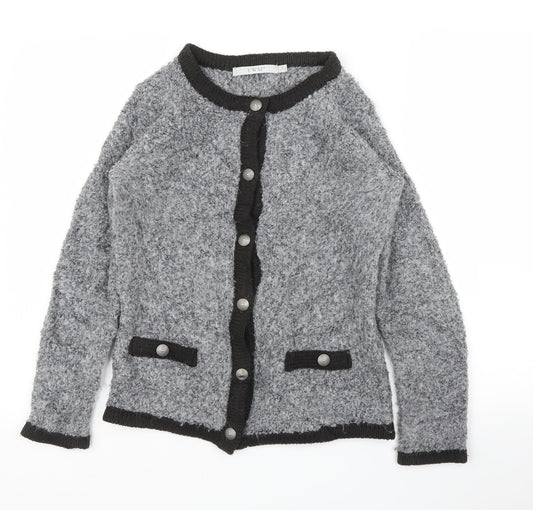 EWM Womens Grey   Cardigan Jumper Size S