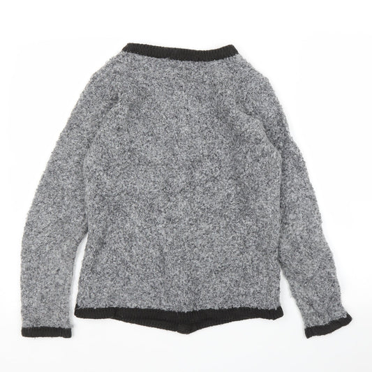 EWM Womens Grey   Cardigan Jumper Size S