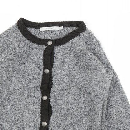 EWM Womens Grey   Cardigan Jumper Size S