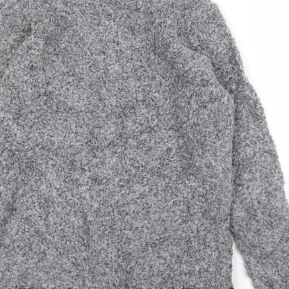 EWM Womens Grey   Cardigan Jumper Size S