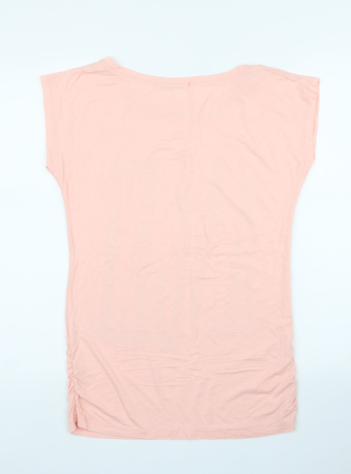 Elisa Immagine Womens Pink  Rayon Basic Blouse Size S