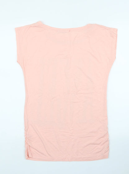 Elisa Immagine Womens Pink  Rayon Basic Blouse Size S