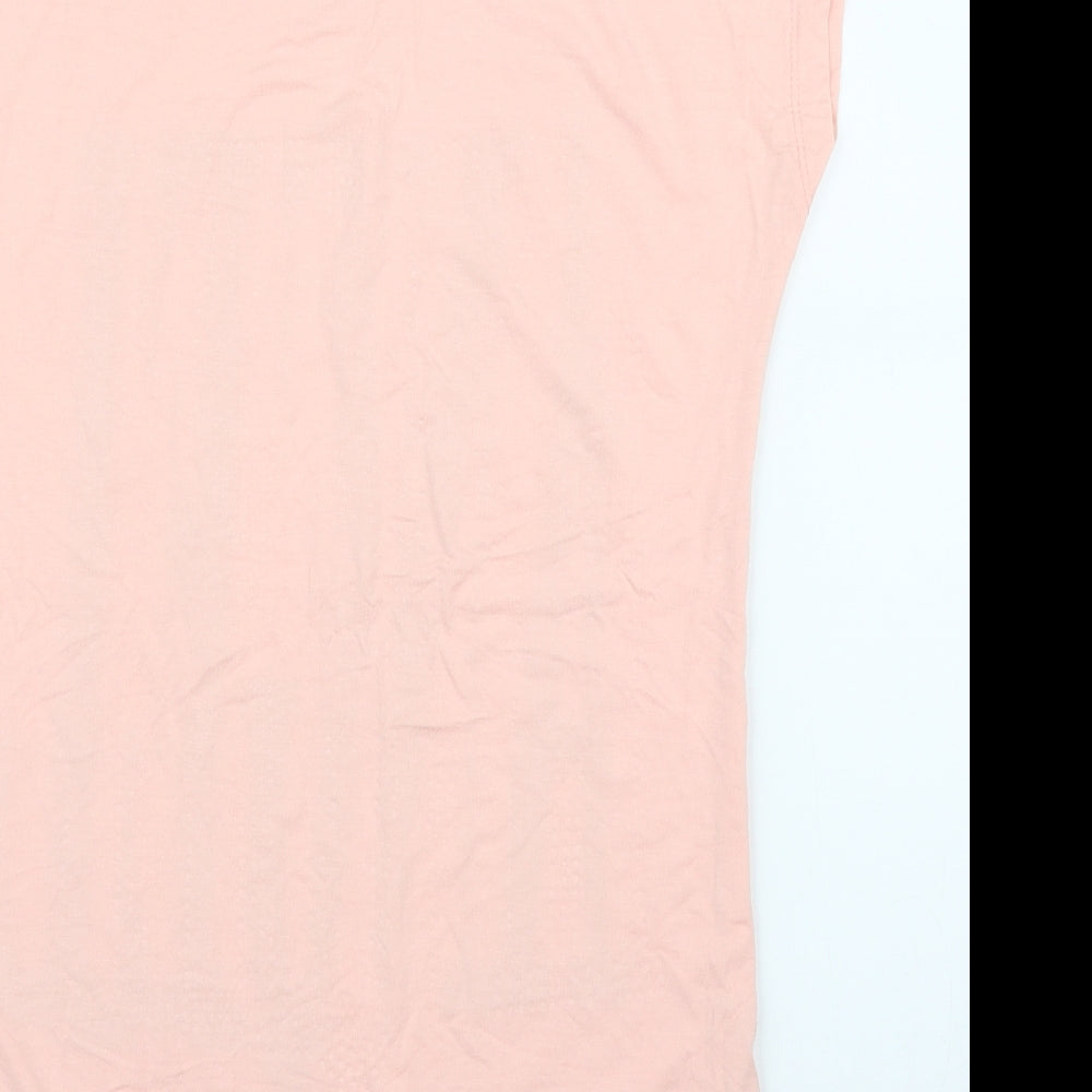 Elisa Immagine Womens Pink  Rayon Basic Blouse Size S
