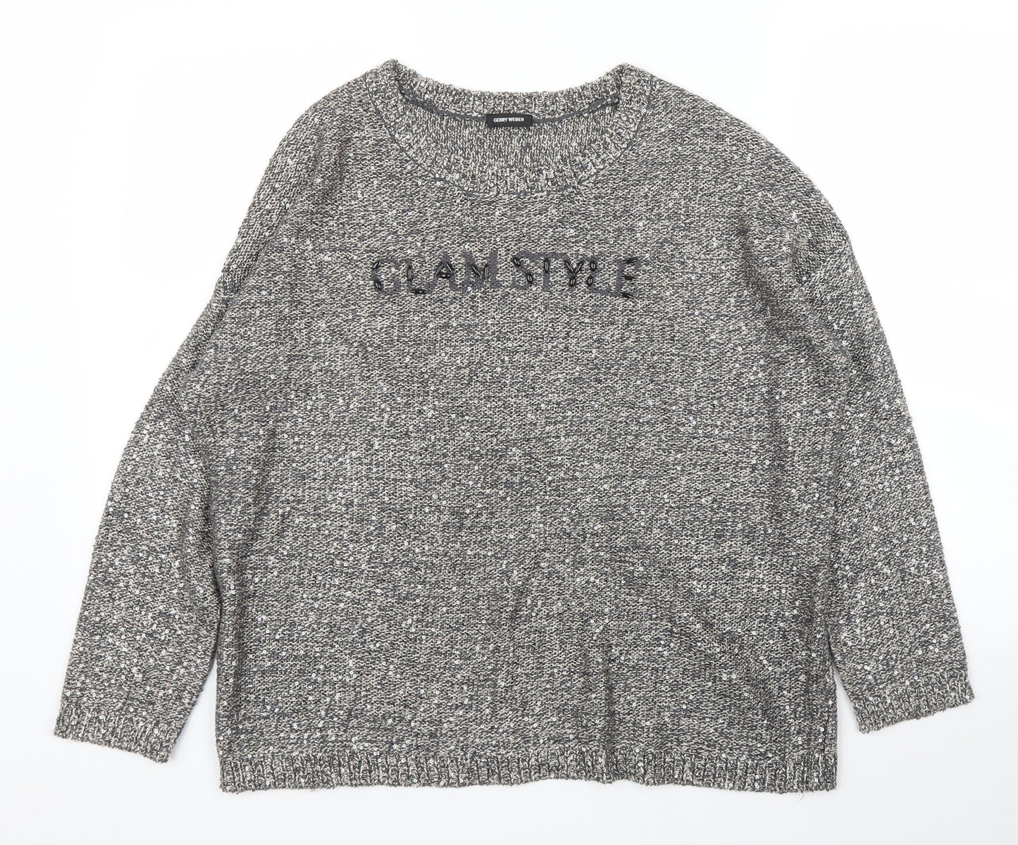 Gerry Weber Womens Grey   Pullover Jumper Size L