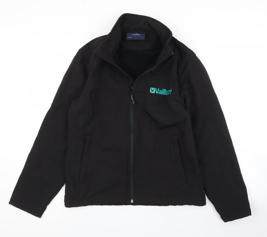 Uneek Womens Black   Full Zip Jumper Size S