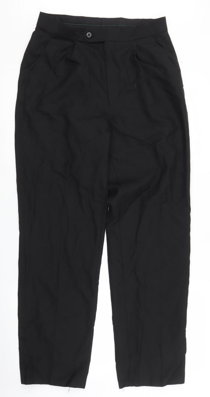 C&A Mens Black   Trousers  Size 30 in L30 in