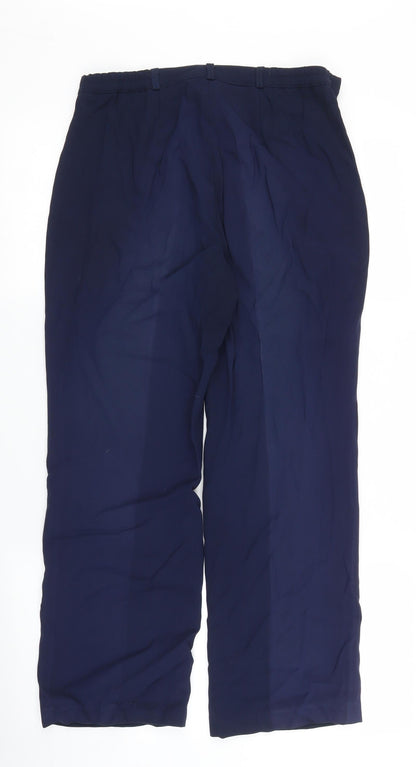 Womens UK Size 10 Debenhams Regular Fit Bloomer Blue Trousers