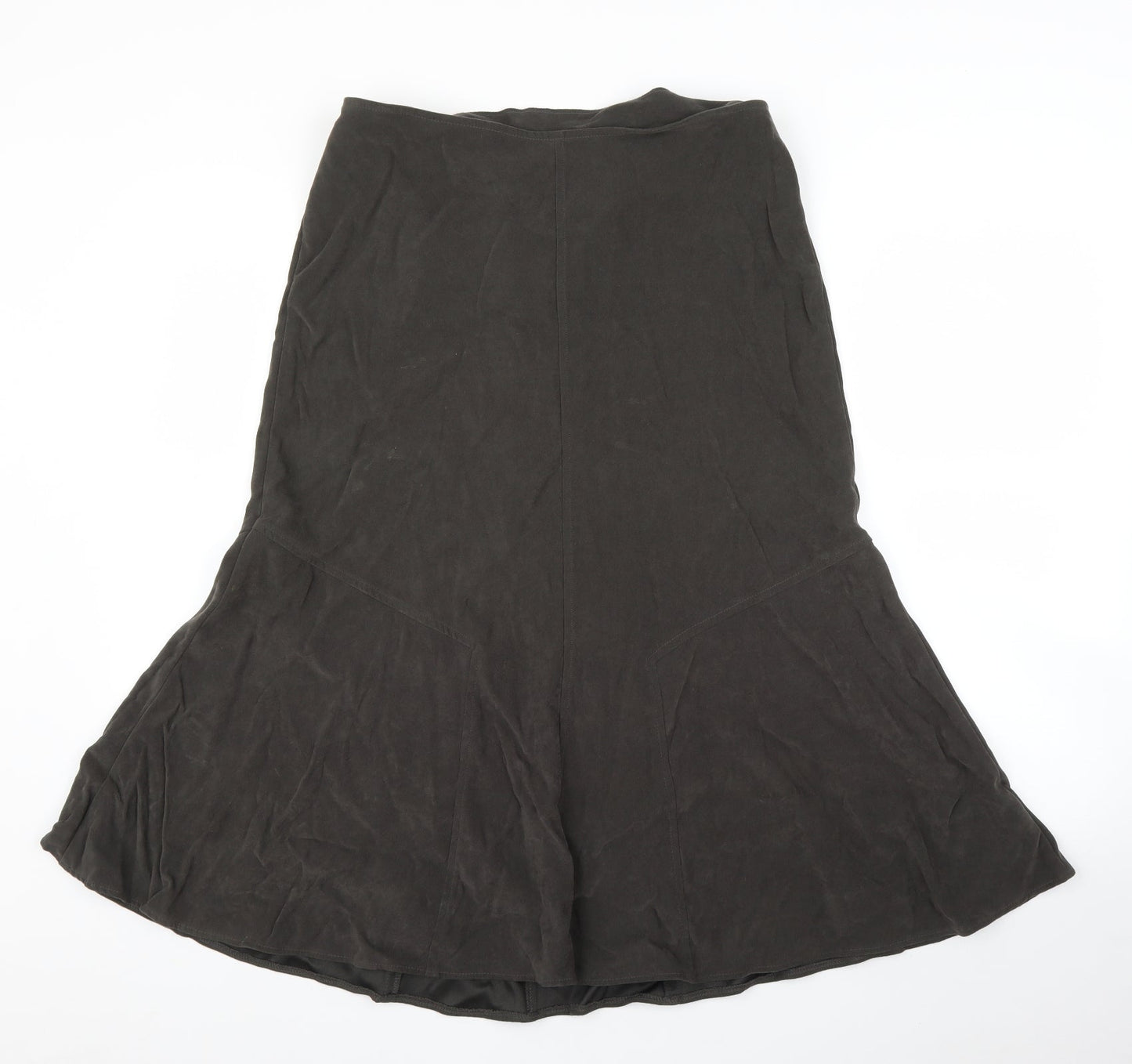 Damart Womens Grey   Trumpet Skirt Size 14