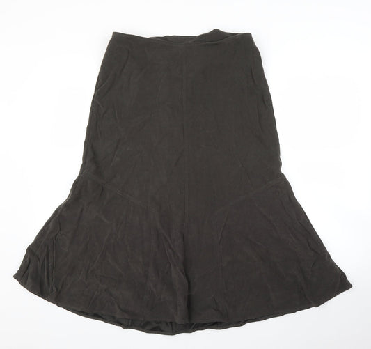 Damart Womens Grey   Trumpet Skirt Size 14