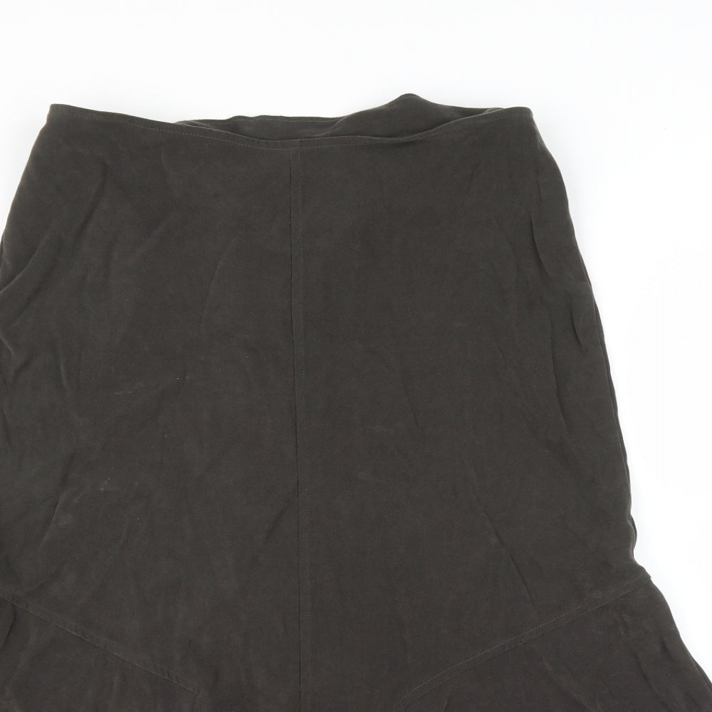 Damart Womens Grey   Trumpet Skirt Size 14