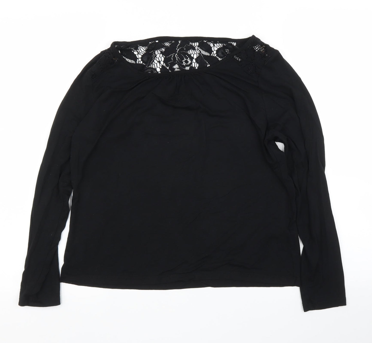 Womens UK Size 16 M&S Black Basic Blouse