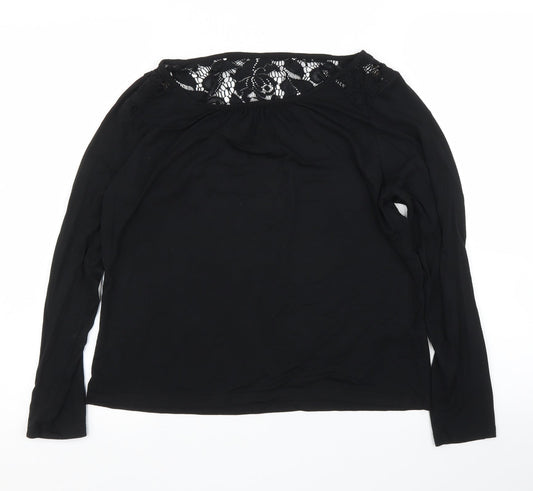 Womens UK Size 16 M&S Black Basic Blouse