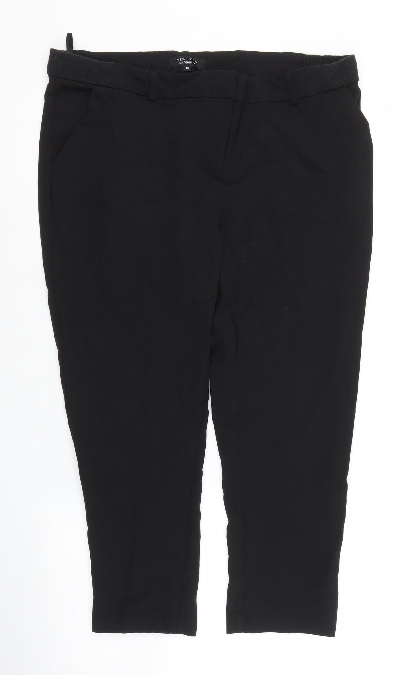 New Look Womens Black   Capri Trousers Size 10 L23 in