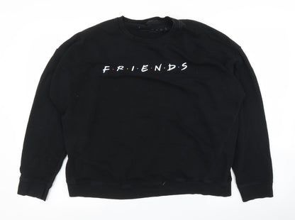 Womens UK Size L New Look Black Pullover Jumper