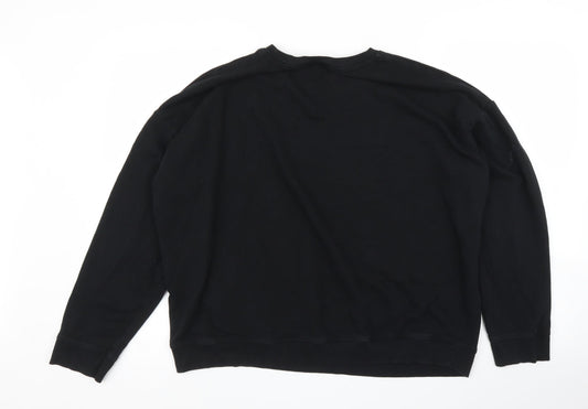 Womens UK Size L New Look Black Pullover Jumper