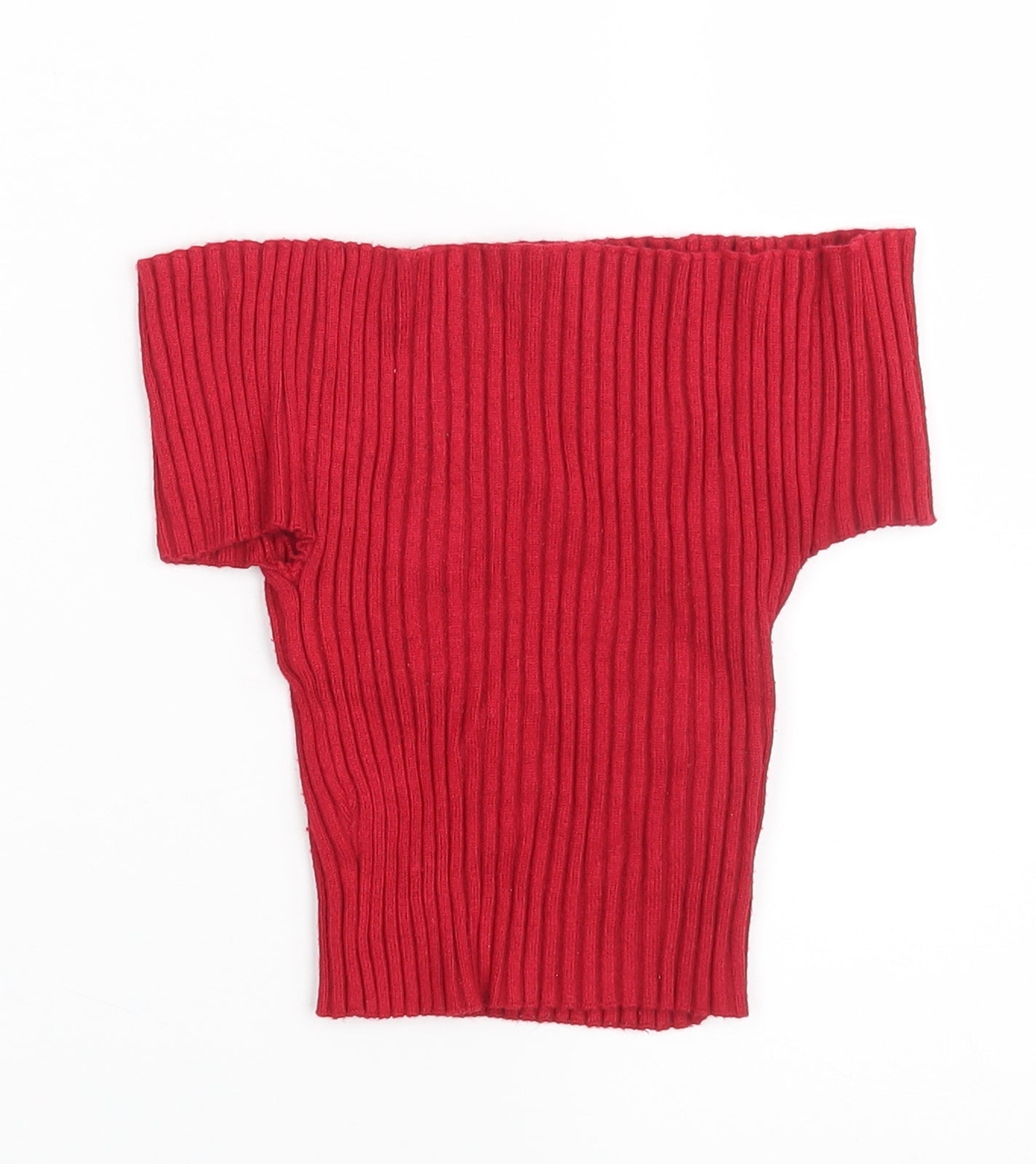 Womens UK Size S Missguided Red Basic Blouse
