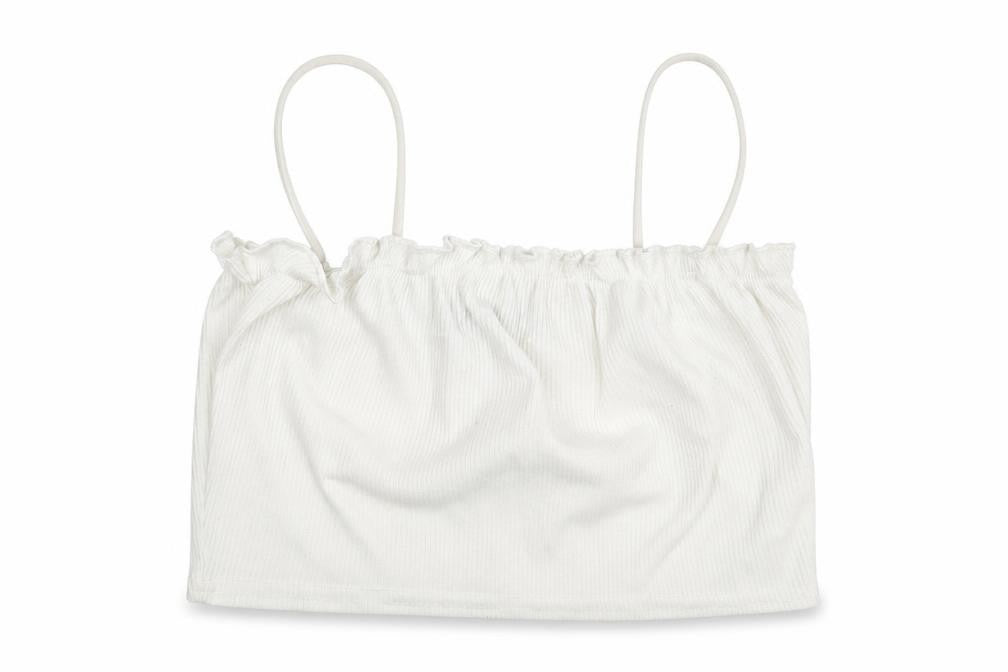 Womens UK Size 8 Nasty Gal White Cropped Tank