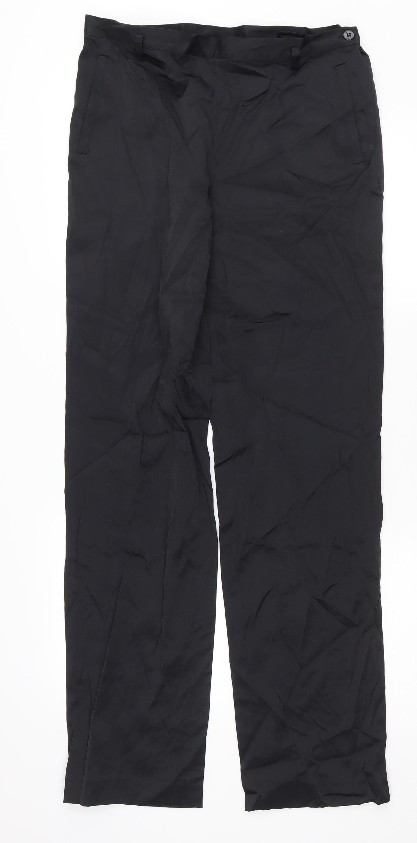 Womens UK Size 10 Episode Regular Fit  Black Trousers
