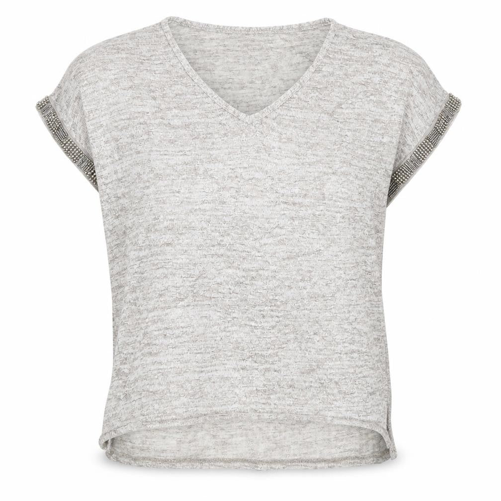 Womens UK Size 12 Atmosphere Grey Basic T-Shirt