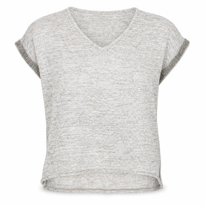 Womens UK Size 12 Atmosphere Grey Basic T-Shirt