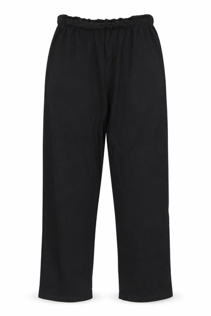 Womens UK Size L Preworn Regular Fit  Black Trousers