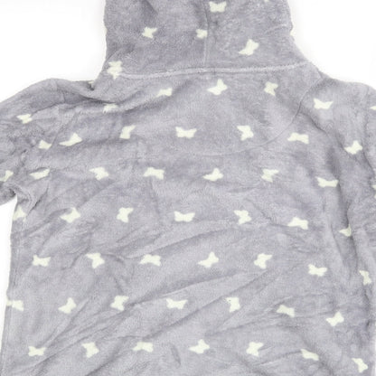 M&Co Womens Grey Polka Dot  Top Robe Size 12