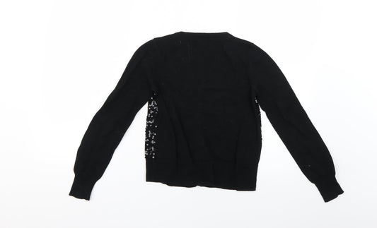 Gap Girls Black   Cape Jumper Size 10-11 Years