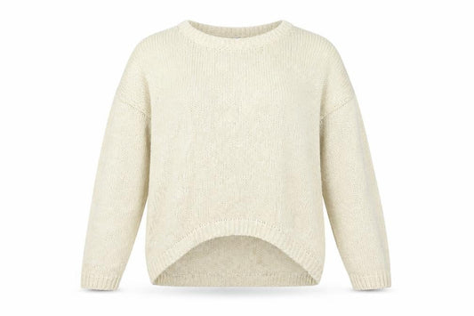 Womens UK Size M blue vanilla Beige Pullover Jumper