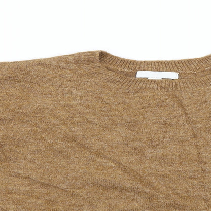 Womens UK Size S H7m Brown Pullover Jumper
