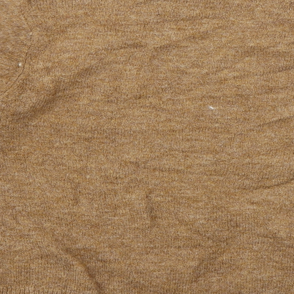 Womens UK Size S H7m Brown Pullover Jumper