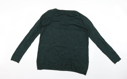 Womens UK Size S H&M Green Pullover Jumper