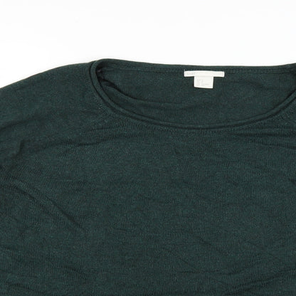 Womens UK Size S H&M Green Pullover Jumper