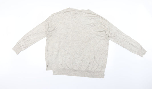 Womens UK Size 14 Atmosphere Beige Pullover Jumper