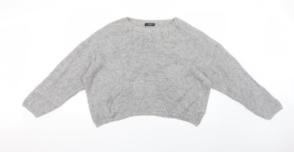 SheIn Womens Grey   Pullover Jumper Size L