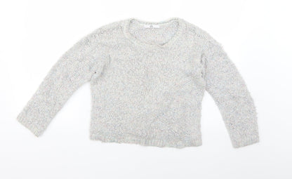 Marks and Spencer Girls Grey   Pullover Jumper Size 13-14 Years