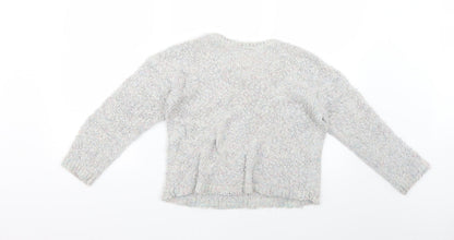 Marks and Spencer Girls Grey   Pullover Jumper Size 13-14 Years