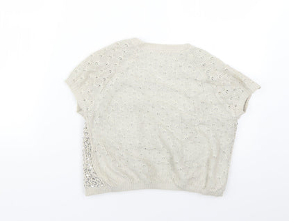 Autograph Girls Beige   Cape Jumper Size 9-10 Years