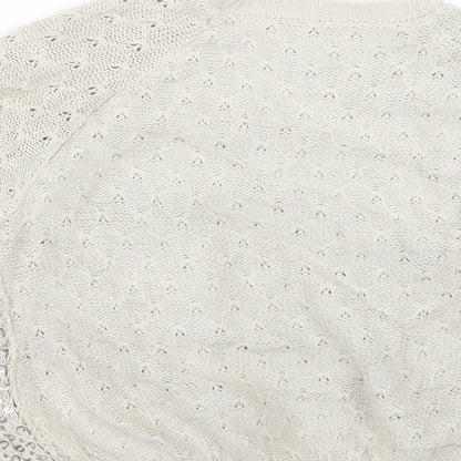 Autograph Girls Beige   Cape Jumper Size 9-10 Years