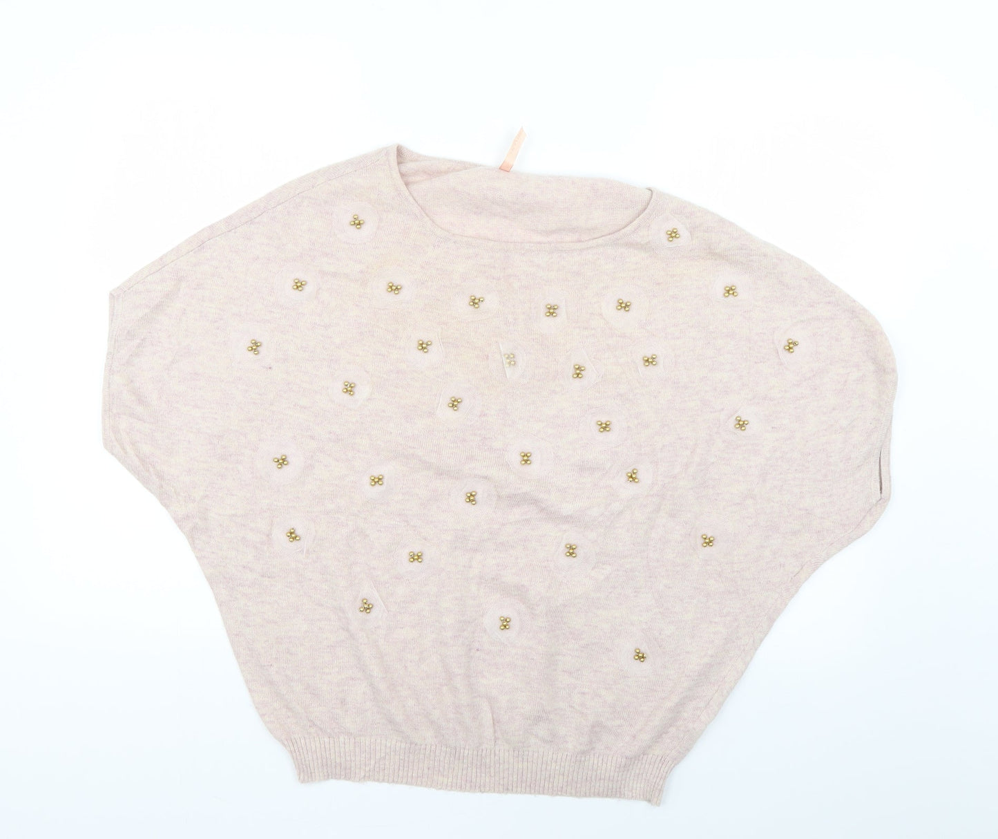 Womens UK Size S sweewe Pink Pullover Jumper