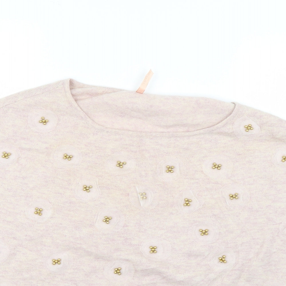Womens UK Size S sweewe Pink Pullover Jumper