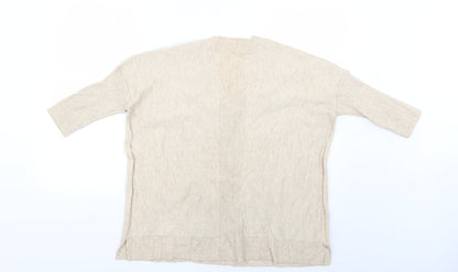 Womens UK Size 6 River Island Beige Pullover Jumper
