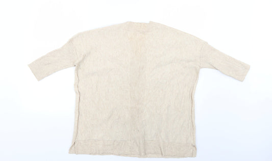 Womens UK Size 6 River Island Beige Pullover Jumper