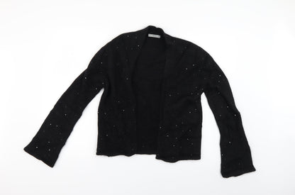 Womens UK Size 14 Marks and Spencer Black Cape Jumper
