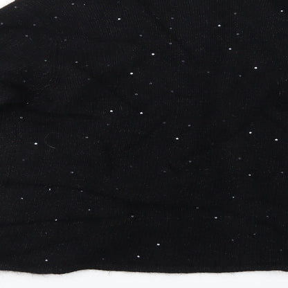 Womens UK Size 14 Marks and Spencer Black Cape Jumper